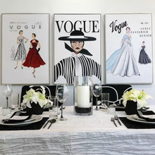 Vogue Stripe Rhinestone Wall Art 24x36