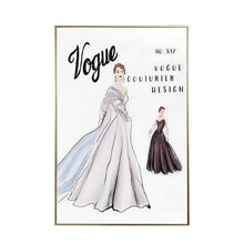 Vogue Gown Rhinestone Wall Art 24x36