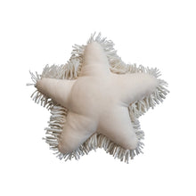 WOVEN WOOL SHAG STAR PILLOW