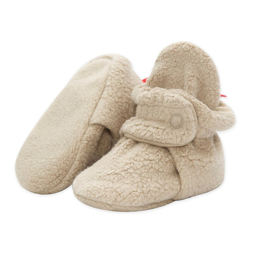 COZIE FLEECE BABY BOOTIE 3M- KHAKI