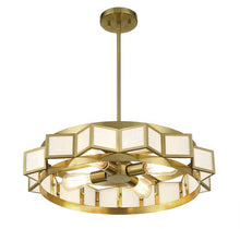 GIDEON 4-LIGHT CHANDELIER, WARM BRASS