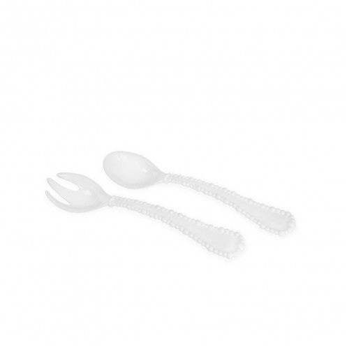 Alegria Salad Servers, White, Gifts, Beatriz Ball, Laura of Pembroke