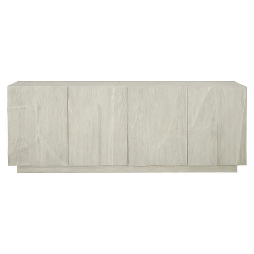 ALVAREZ ENTERTAINMENT CREDENZA, WHITE OAK