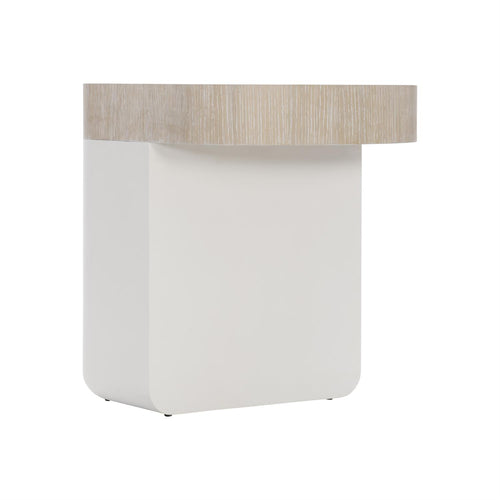 SOLARIA MIXED MATERIAL SIDE TABLE