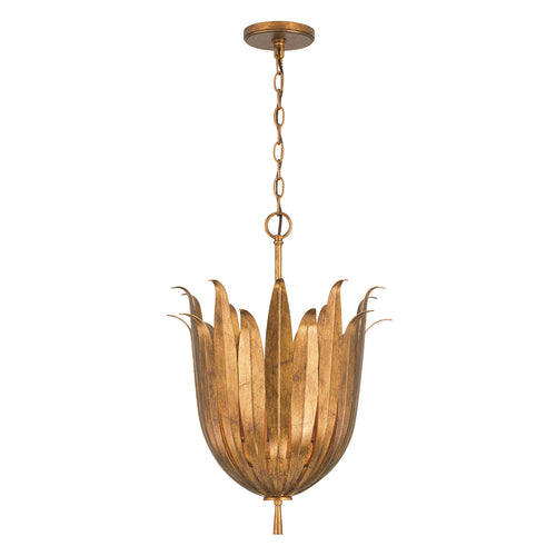 EDEN 4-LIGHT MEDIUM PENDANT, ANTIQUE GOLD