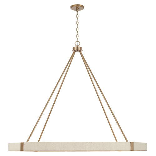 DELANEY 12-LIGHT CHANDELIER, MATTE BRASS