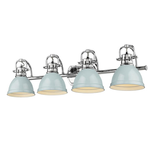 4 Light Bath Vanity- Seafoam Shade