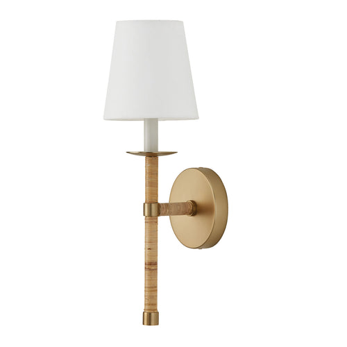 TULUM 1-LIGHT SCONCE, MATTE BRASS