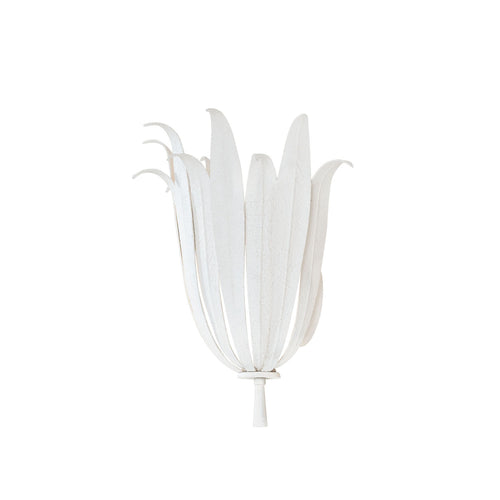 EDEN 1-LIGHT SCONCE, TEXTURED WHITE