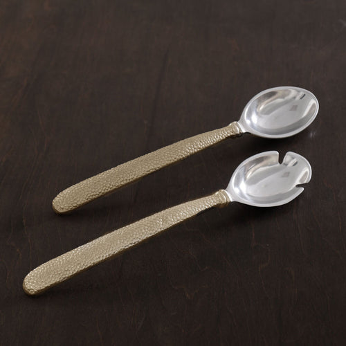 GOLD SALAD SERVERS