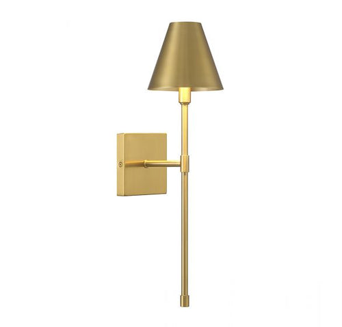 JEFFERSON 1-LIGHT WALL SCONCE, WARM BRASS