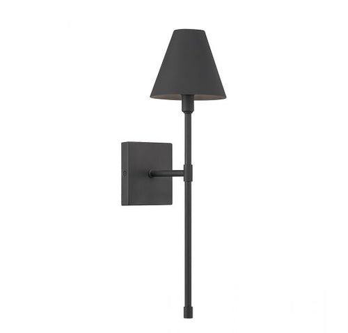 JEFFERSON 1-LIGHT WALL SCONCE, MATTE BLACK