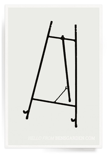 Black Metal Iron Easel, Home Accessories, Ben's Garden, Laura of Pembroke