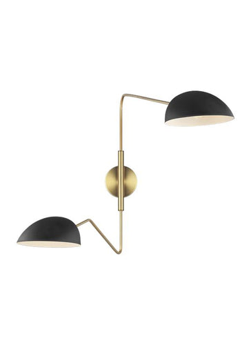 JANE DOUBLE TASK SCONCE, MIDNIGHT BLACK