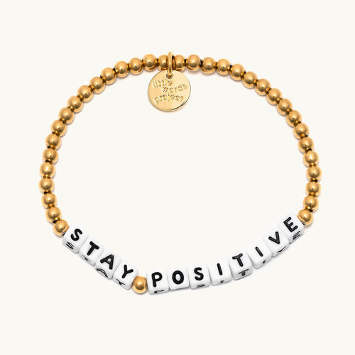 STAY POSITIVE GOLD BRACELET