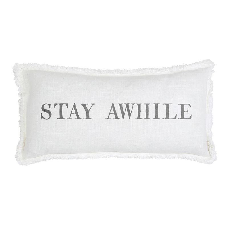 STAY AWHILE PILLOW HOME ACCESSORIES LAURA OF PEMBROKE