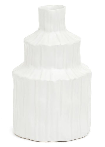 LAURENTIA SMALL DSGN VASE-WHITE