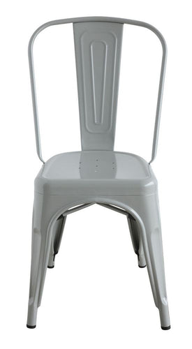 Metal Dining Chair, Grey, Home Furnishings, Laura of Pembroke