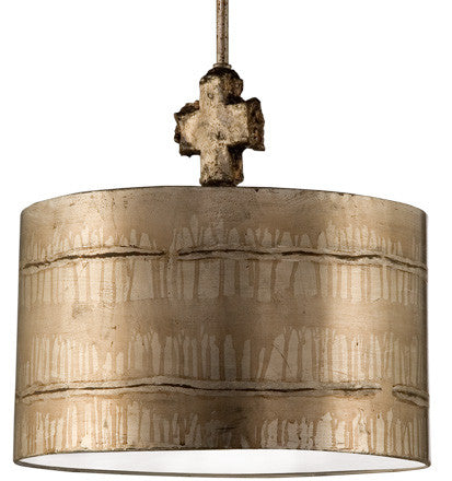 Silver Drum Shade Pendant, Lighting, Laura of Pembroke