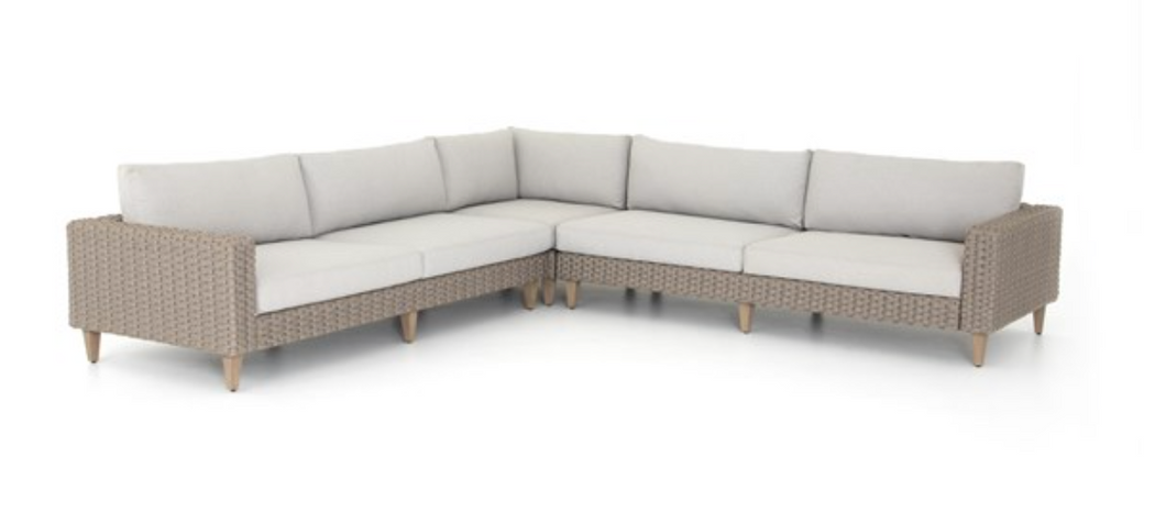 Remi Outdoor 3 Piece Sectional