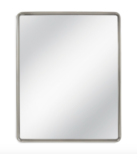 ANDES WALL MIRROR, SILVER LEAF 50X40