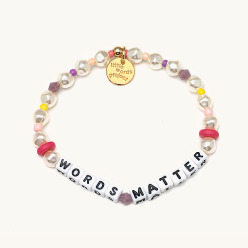 WORDS MATTER PEARL BRACELET