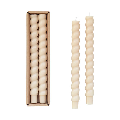 Twisted Taper Candles Set of 2