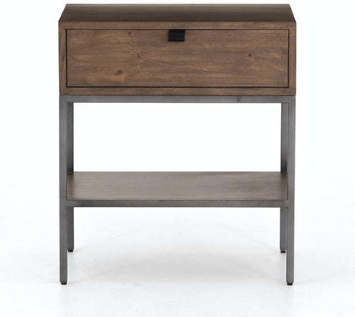 TREY NIGHTSTAND, AUBURN POPLAR