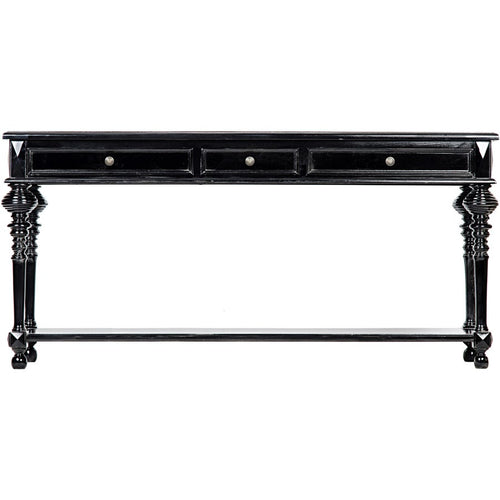 COLONIAL SOFA TABLE, BLACK