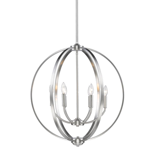 Colson Matte Black Chandelier