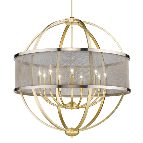 Colson Matte Black Chandelier - Large