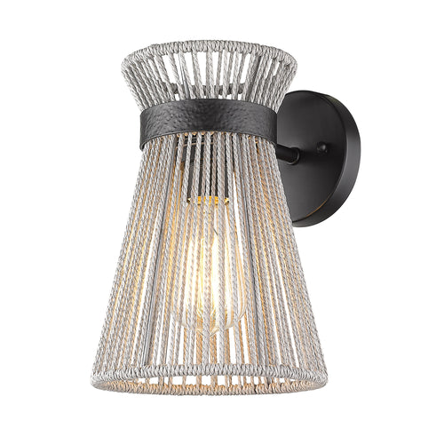 Avon 1 Light Wall Sconce in Matte Black